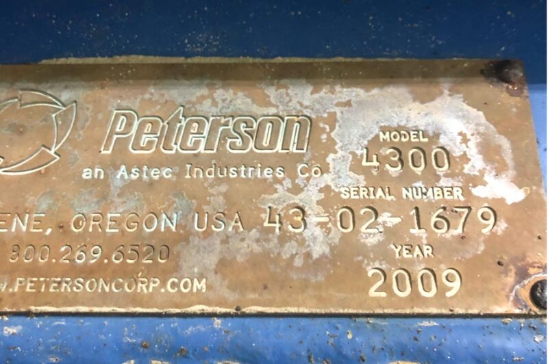 PPetersons Pacific Micro Chipper For Sale -Model Tag